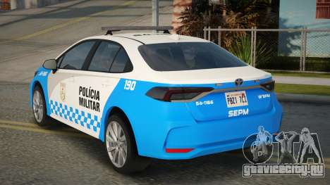 Toyota Corolla 2021 PMERJ 2025 для GTA San Andreas
