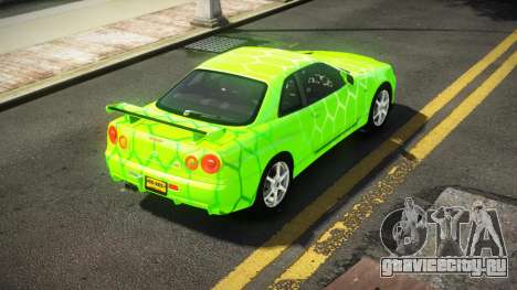 Nissan Skyline R34 Nehgan S8 для GTA 4