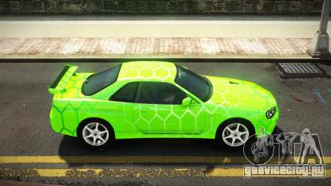 Nissan Skyline R34 Nehgan S8 для GTA 4