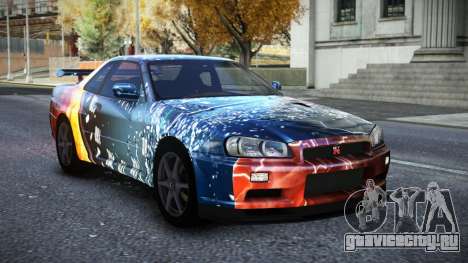 Nissan Skyline R34 Owyna S10 для GTA 4