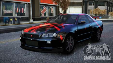 Nissan Skyline R34 Owyna S12 для GTA 4