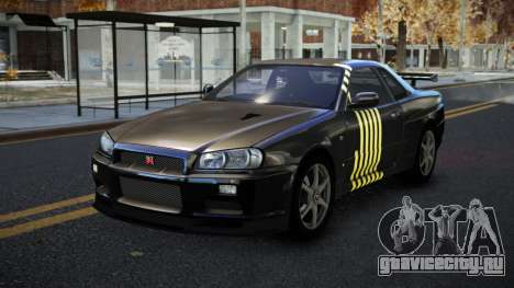 Nissan Skyline R34 Calosca S2 для GTA 4