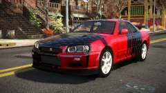 Nissan Skyline R34 Nehgan S12 для GTA 4