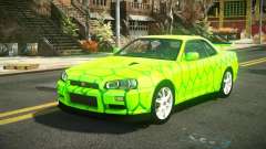 Nissan Skyline R34 Nehgan S8 для GTA 4