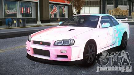Nissan Skyline R34 Owyna S4 для GTA 4