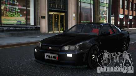 Nissan Skyline R34 Pobyi для GTA 4