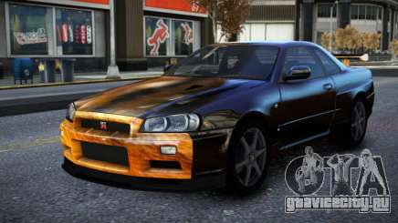 Nissan Skyline R34 Owyna S7 для GTA 4