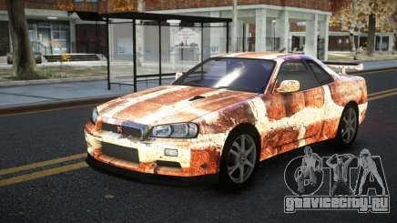 Nissan Skyline R34 Calosca S6 для GTA 4