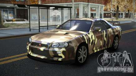 Nissan Skyline R34 Calosca S7 для GTA 4