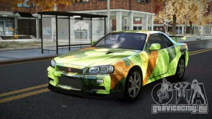 Nissan Skyline R34 Calosca S9 для GTA 4