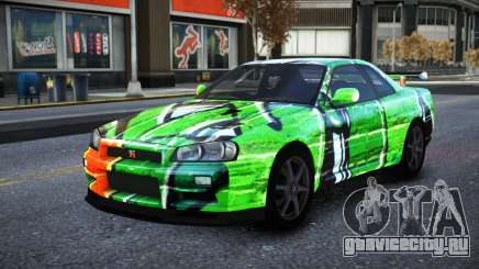 Nissan Skyline R34 Owyna S1 для GTA 4