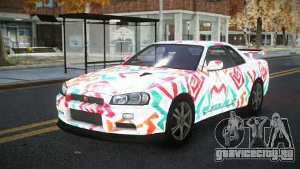 Nissan Skyline R34 Calosca S8 для GTA 4