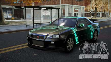 Nissan Skyline R34 Calosca S1 для GTA 4
