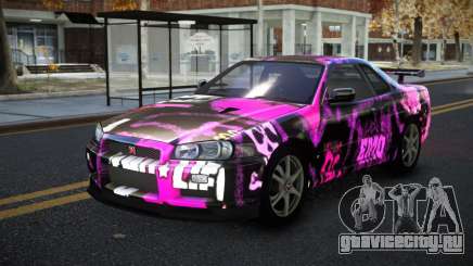 Nissan Skyline R34 Calosca S13 для GTA 4