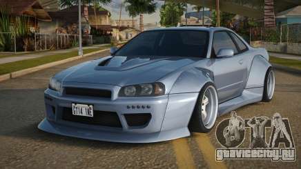 Nissan Skyline R34 GT-R Widebody Mk.X для GTA San Andreas