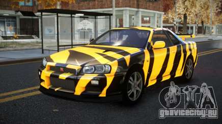 Nissan Skyline R34 Calosca S14 для GTA 4