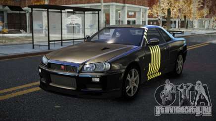 Nissan Skyline R34 Calosca S2 для GTA 4