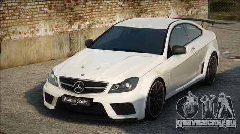 Mercedes-Benz C63 AMG White для GTA San Andreas