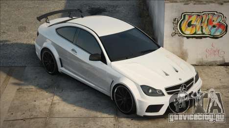 Mercedes-Benz C63 AMG White для GTA San Andreas