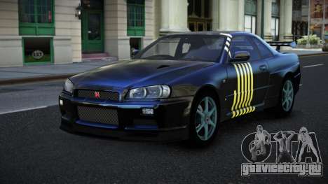 Nissan Skyline R34 Jashra S2 для GTA 4