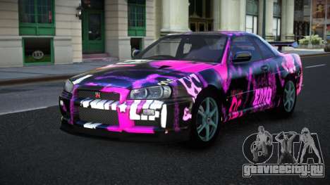 Nissan Skyline R34 Jashra S13 для GTA 4