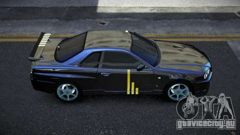 Nissan Skyline R34 Jashra S2 для GTA 4