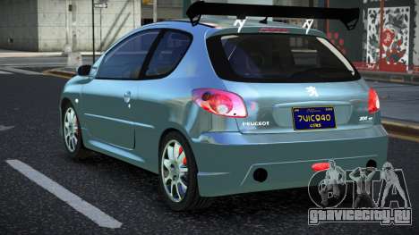 Peugeot 206 Cuxen для GTA 4