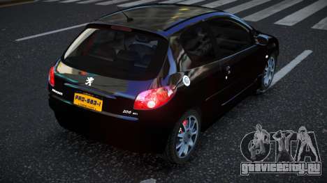 Peugeot 206 Jutufelu для GTA 4
