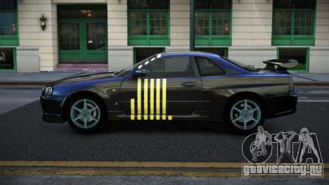 Nissan Skyline R34 Jashra S2 для GTA 4