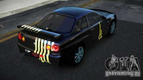 Nissan Skyline R34 Jashra S2 для GTA 4