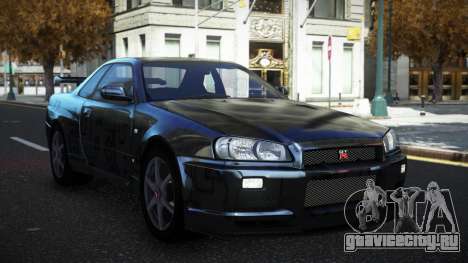 Nissan Skyline R34 Olasin S14 для GTA 4