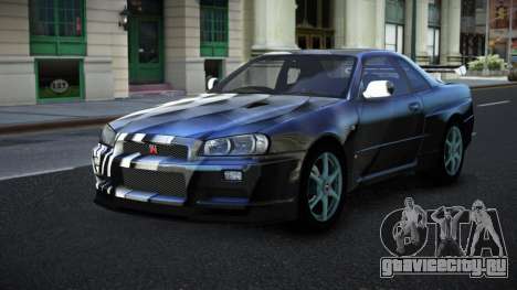 Nissan Skyline R34 Jashra S3 для GTA 4