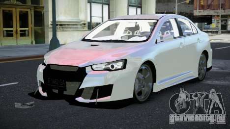 Mitsubishi Lancer Evolution X Wuxepamoz для GTA 4