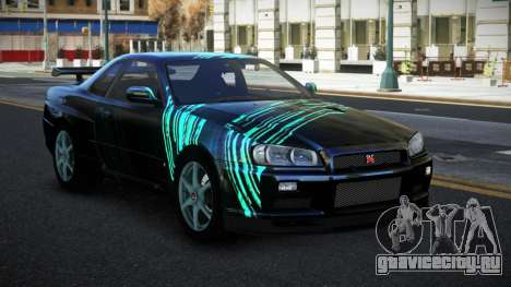 Nissan Skyline R34 Jashra S1 для GTA 4
