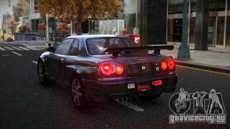 Nissan Skyline R34 Olasin S14 для GTA 4