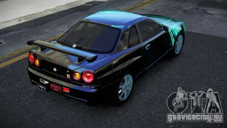 Nissan Skyline R34 Jashra S1 для GTA 4