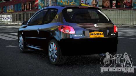 Peugeot 206 Jutufelu для GTA 4