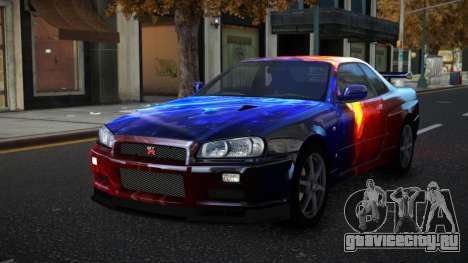 Nissan Skyline R34 Olasin S6 для GTA 4