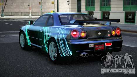Nissan Skyline R34 Jashra S1 для GTA 4