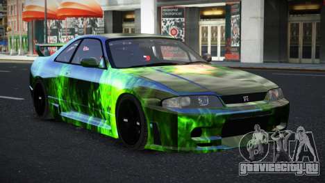 Nissan Skyline R33 GT-R Baslly S14 для GTA 4