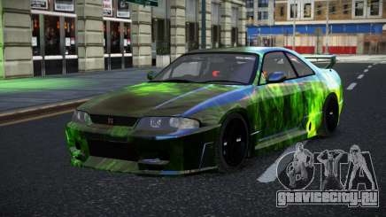 Nissan Skyline R33 GT-R Baslly S14 для GTA 4