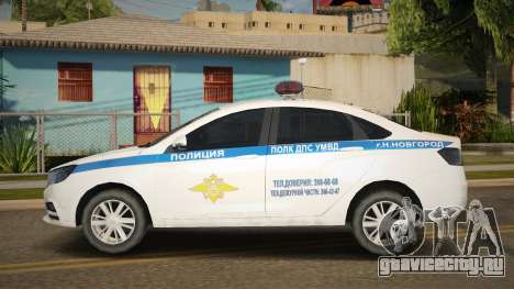 2017 Lada Vesta DPS для GTA San Andreas