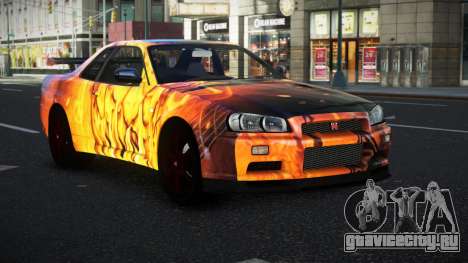 Nissan Skyline R34 Vinor S14 для GTA 4