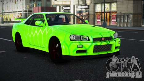 Nissan Skyline R34 Vinor S8 для GTA 4