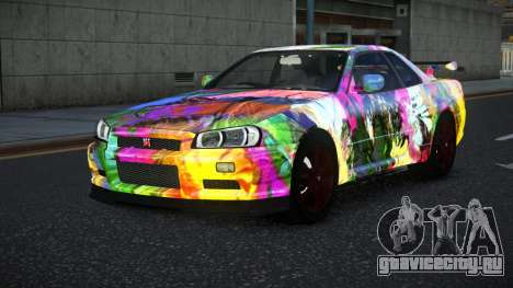 Nissan Skyline R34 Vinor S4 для GTA 4