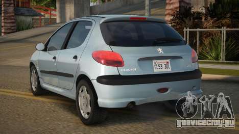 Peugeot 206 AT 4 Door (type6) для GTA San Andreas
