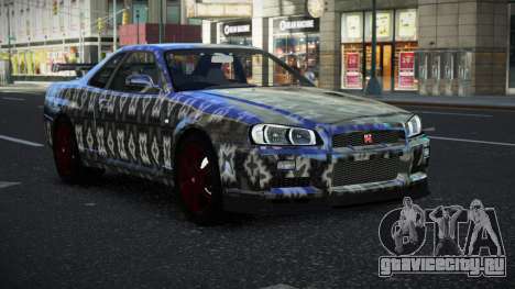 Nissan Skyline R34 Vinor S6 для GTA 4