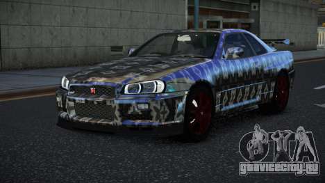 Nissan Skyline R34 Vinor S6 для GTA 4