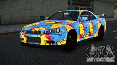 Nissan Skyline R34 Vinor S5 для GTA 4