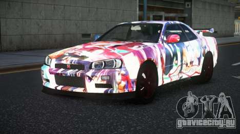 Nissan Skyline R34 Vinor S2 для GTA 4